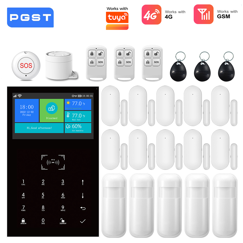 Home Security No Monthly Fee - Akıllı Ev Alarm Sistemi 2.4G WiFi