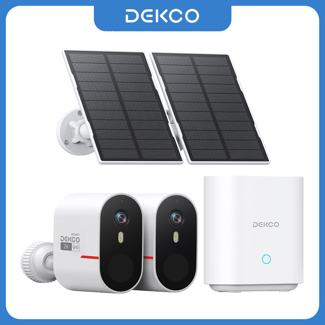 Home Security Diy - Dekco 3MP WiFi Solar Kamera Sistemi