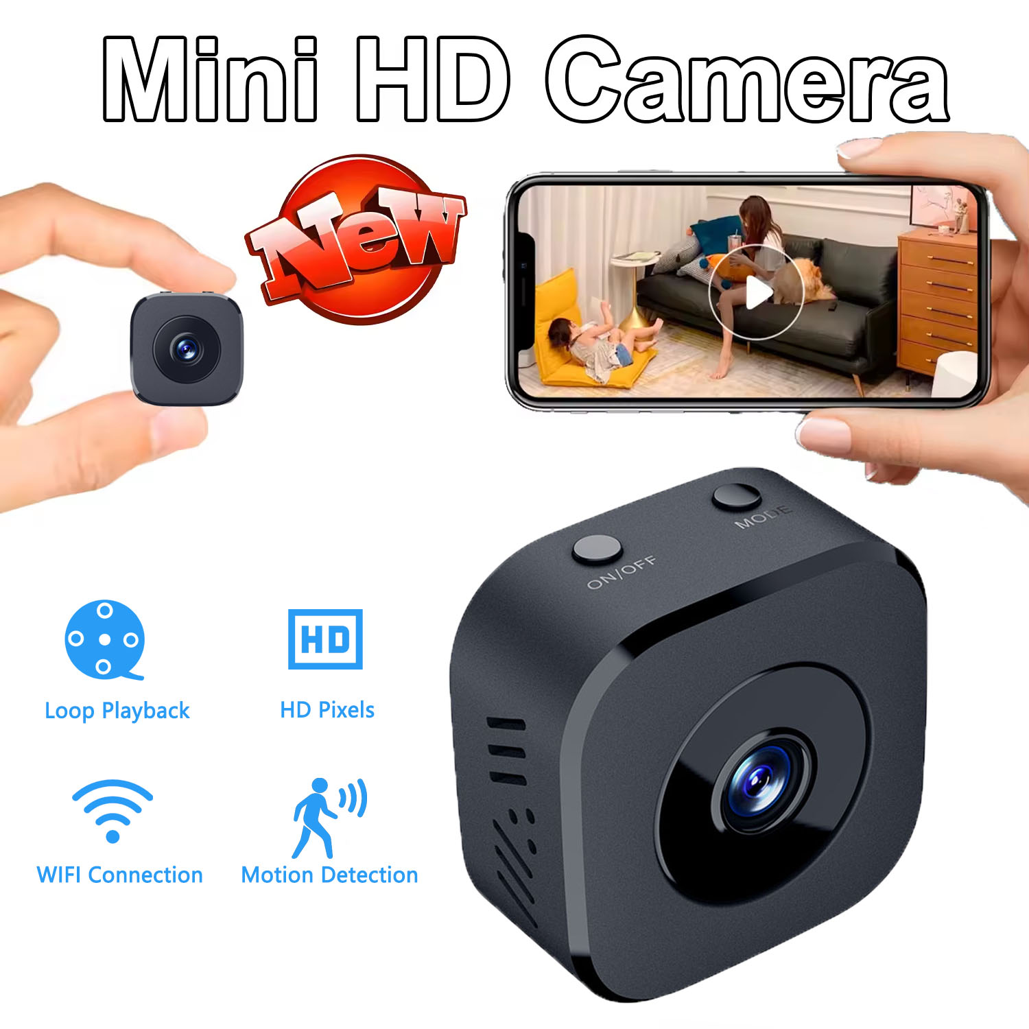 Home Security Prices - Güvenlik Kamerası 4K Mini Tam Renkli