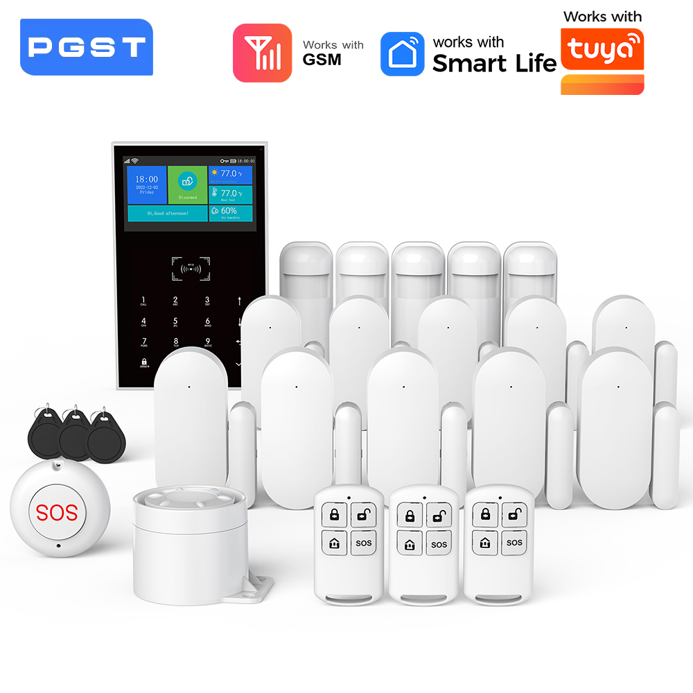 Home Security No Monthly Fee - GSM WiFi Ev Güvenlik Alarm Sistemi