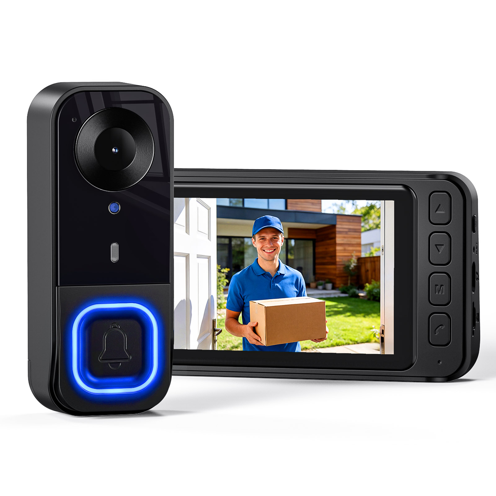 Home Security No Monthly Fee - Video Kapı Zili HD Kamera Gece