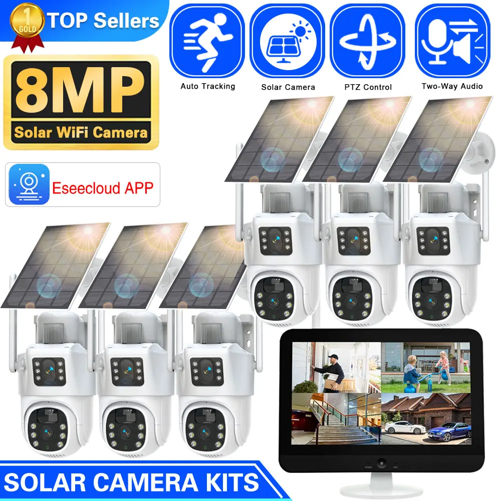 Nvr Kit 8 Channel - 10CH kablosuz NVR 4k 8mp çift