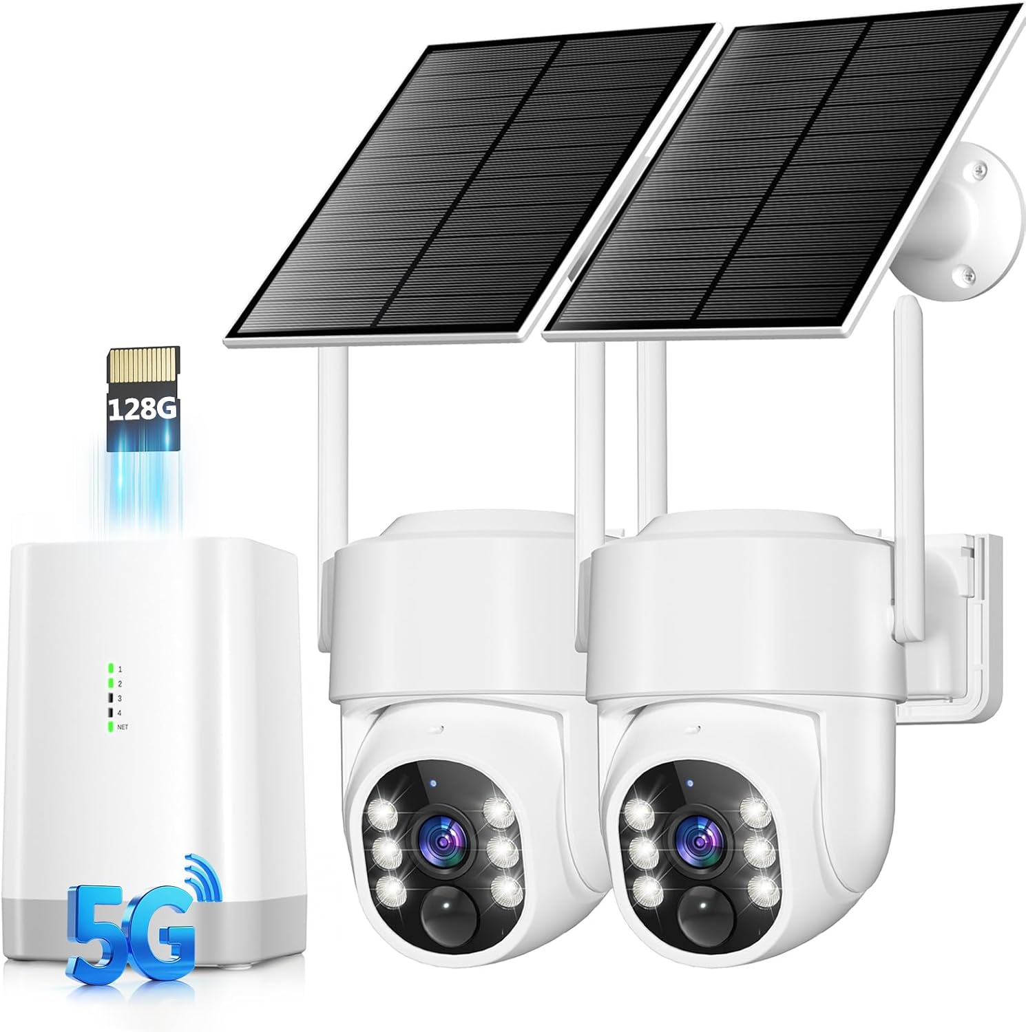 Home Security No Subscription - 360 Derece Dönebilen Güneş Enerjili Kablosuz