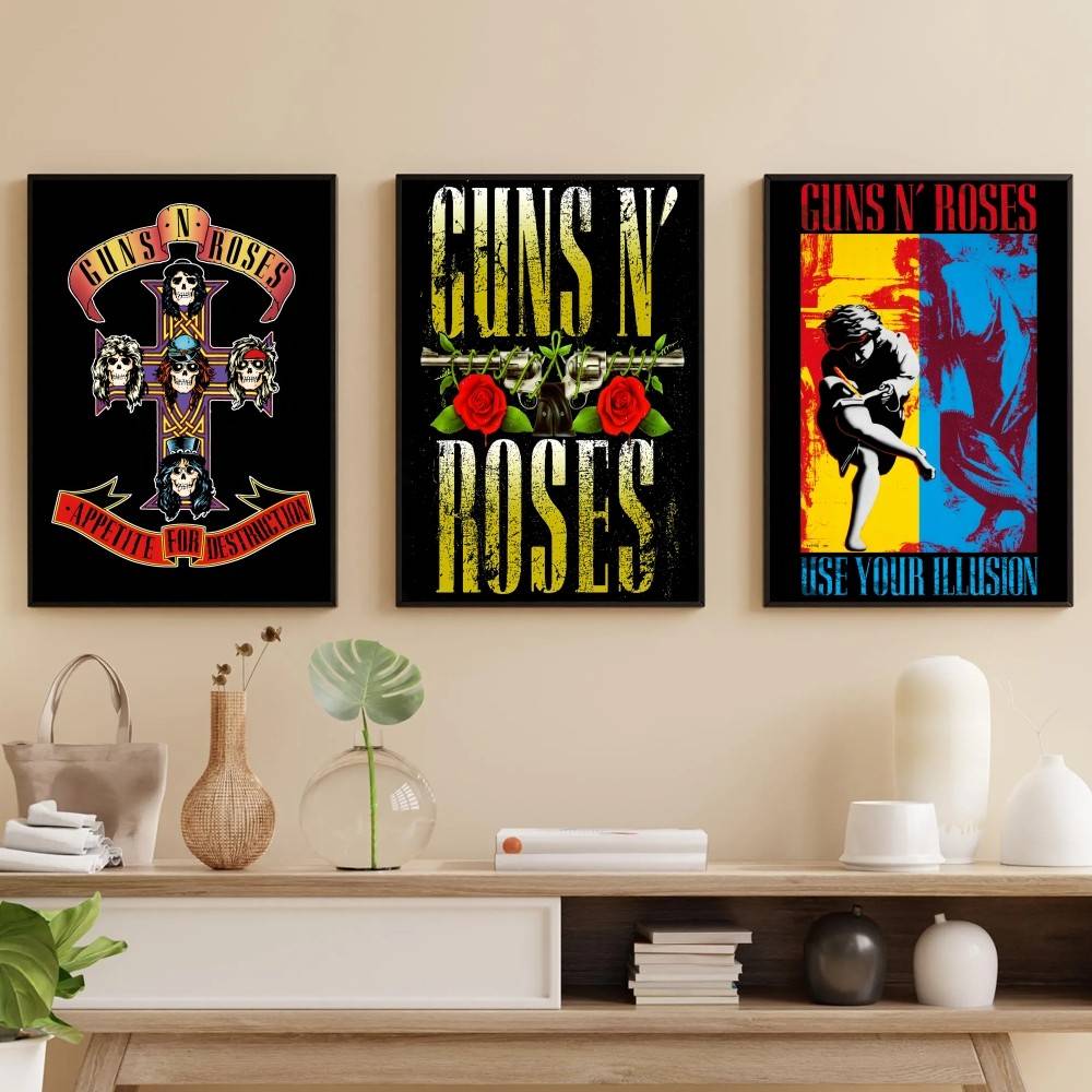 Home Security Gun - G-Guns Rock Grubu N R-Roses Posteri