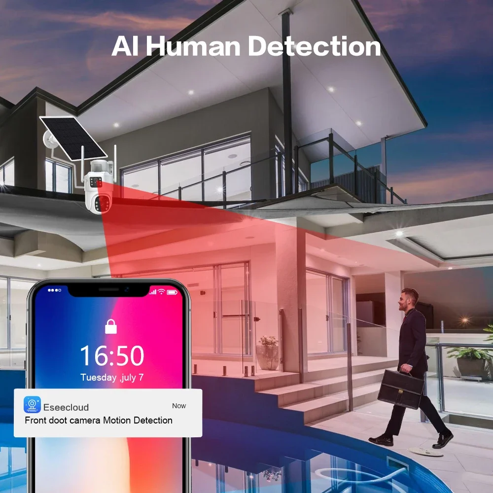 4K 8MP çift Lens Wifi güneş gü - Nvr Kit 8 Channel incelemesi ve fiyatı