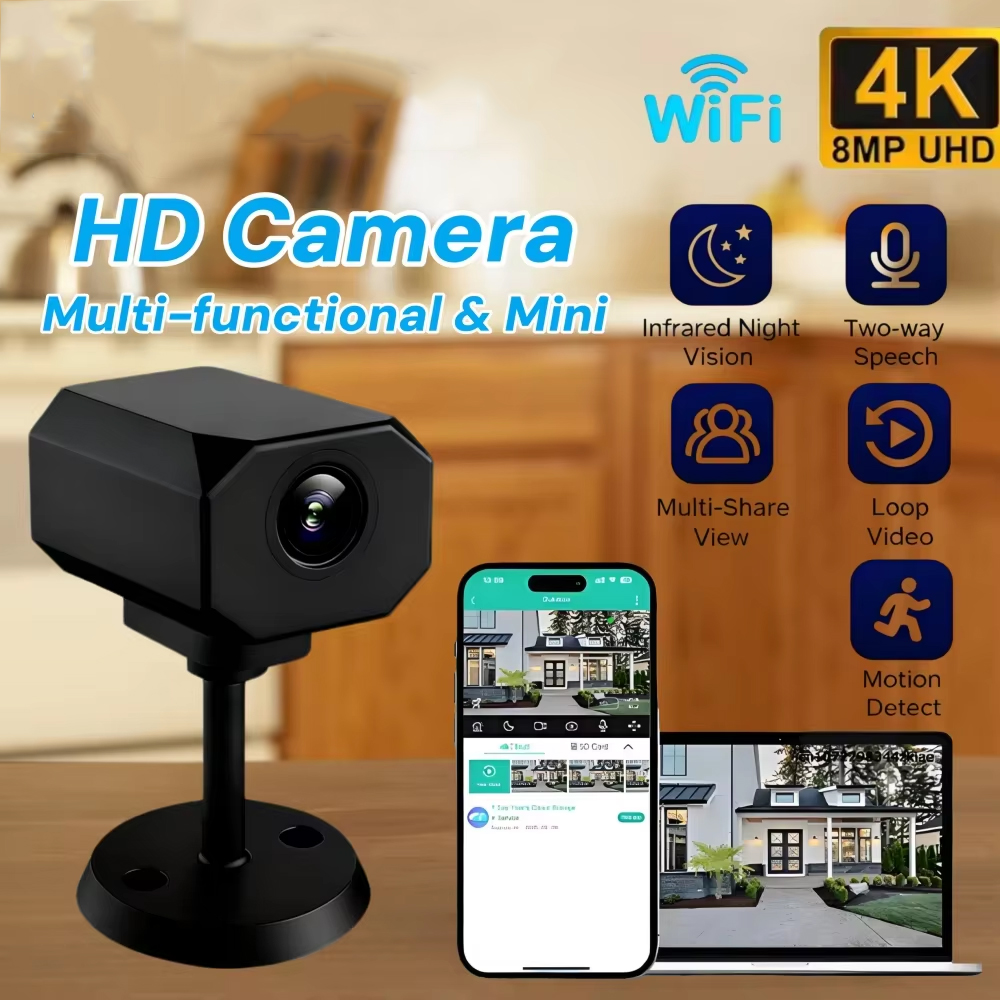 Ev İçin 4K HD WiFi Güvenlik Ka - Home Security Indoor Cameras incelemesi ve fiyatı