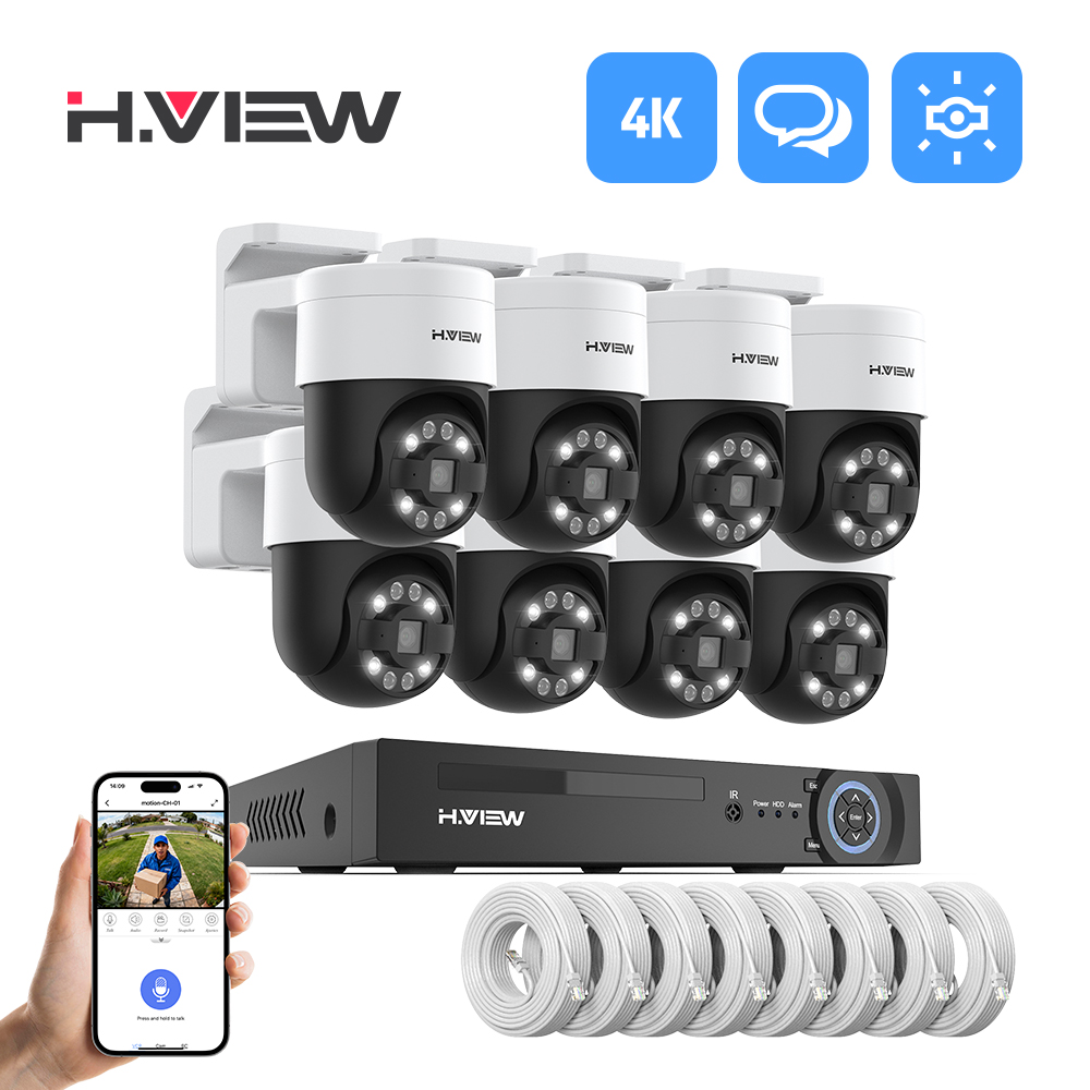H.view 8Ch 4K 5MP 8MP Cctv Güv - Home Security Diy incelemesi ve fiyatı
