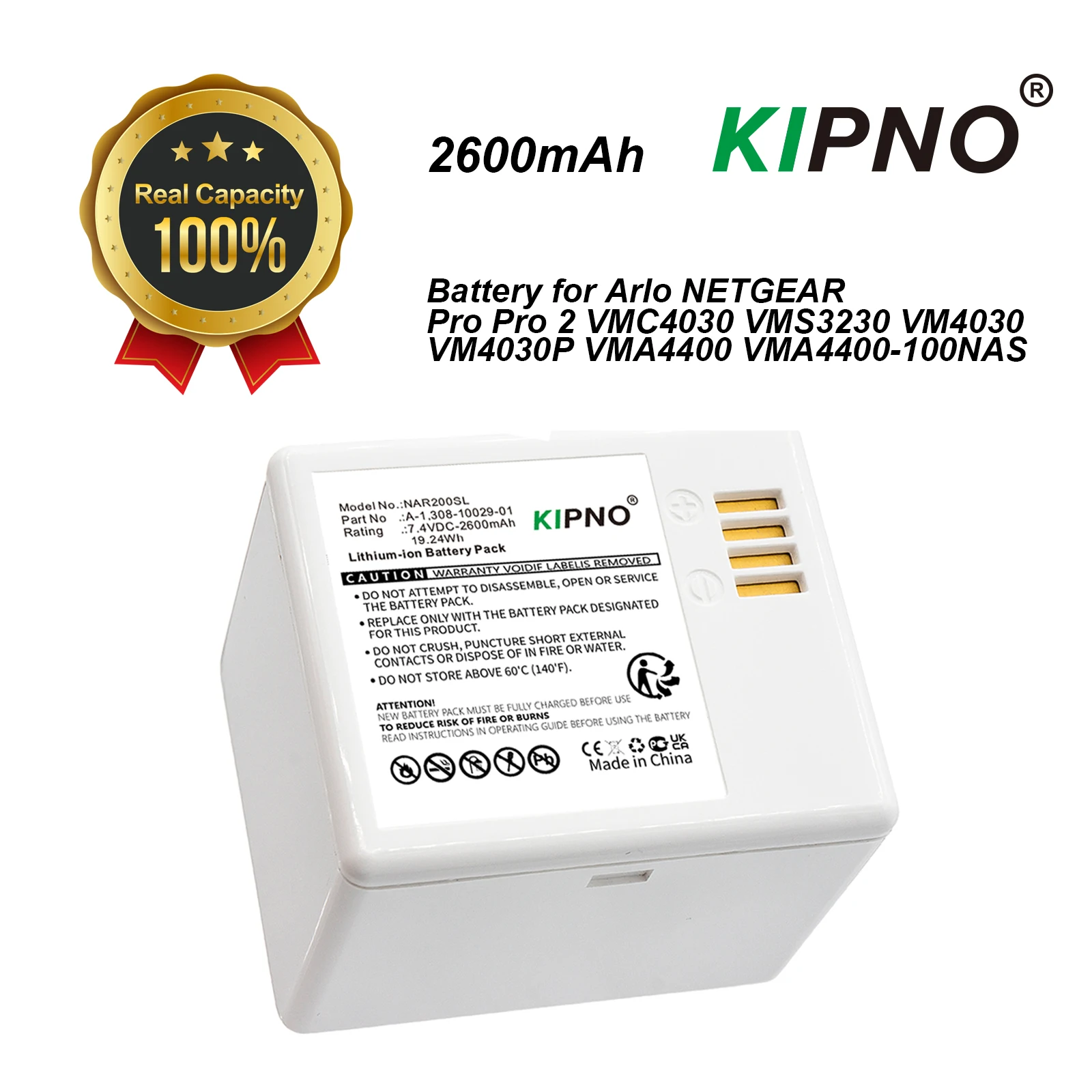 KIPNO Yedek Pil A-1 ARLO PRO P - Home Security Arlo incelemesi ve fiyatı