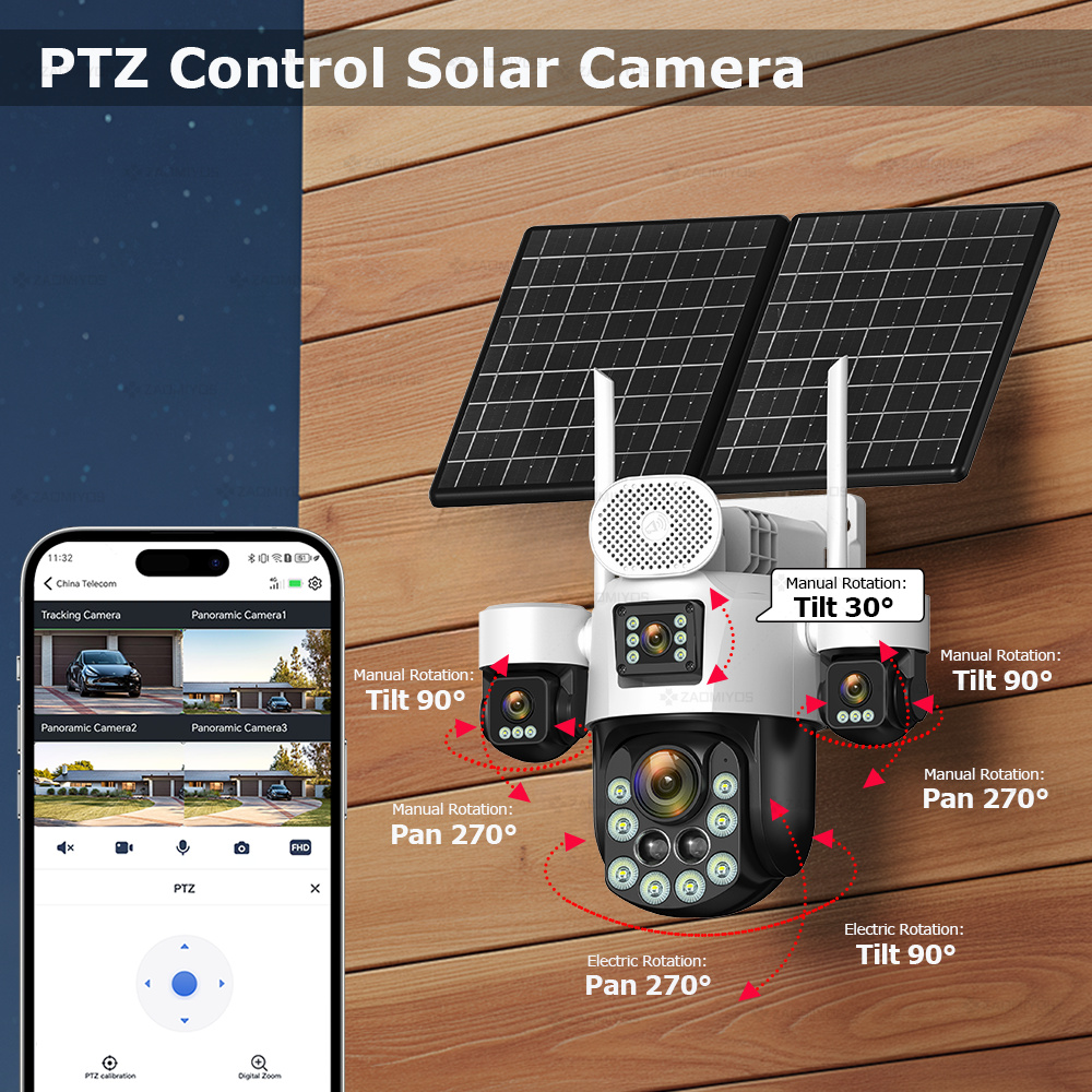 4 Lensli Dış Mekan 360 °   Gün - Home Security Diy incelemesi ve fiyatı