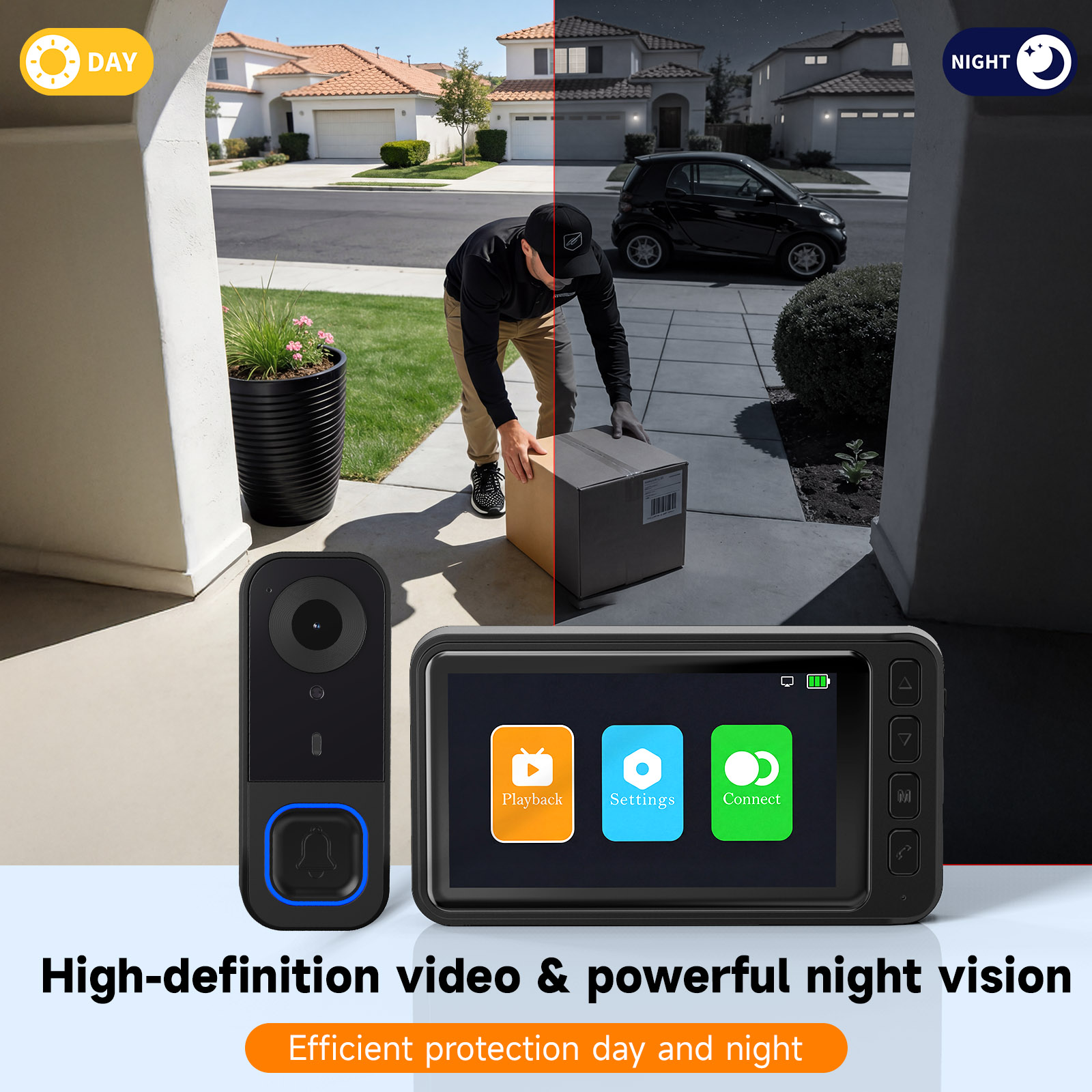 Video Kapı Zili HD Kamera Gece - Home Security No Monthly Fee incelemesi ve fiyatı