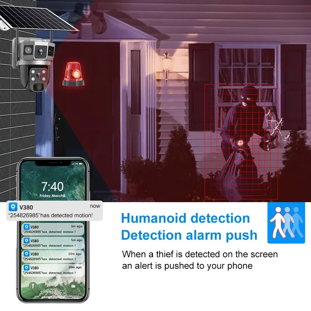 V380 4K 3 Ekranlı 4G Kamera Gü - Home Security Diy incelemesi ve fiyatı