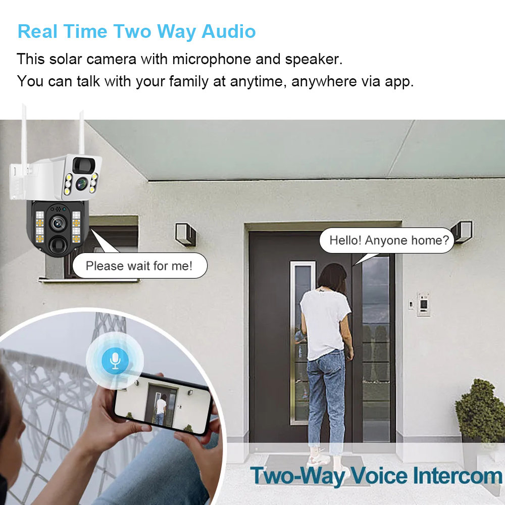 WiFi/4G güneş kamera IP CCTV g - Home Security Diy incelemesi ve fiyatı