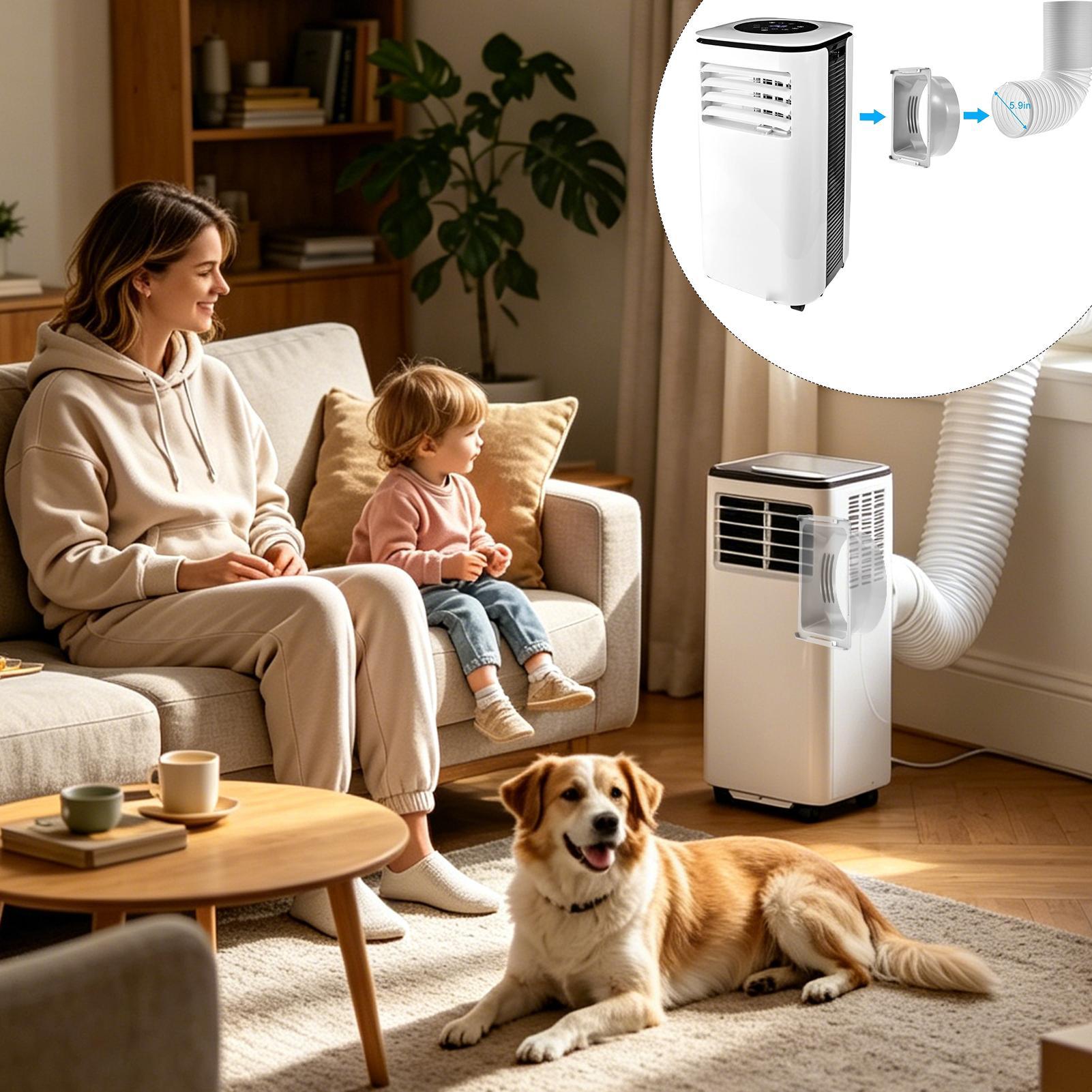 5.9 inç kare ac egzoz hortumu  - Home Security Youtube incelemesi ve fiyatı