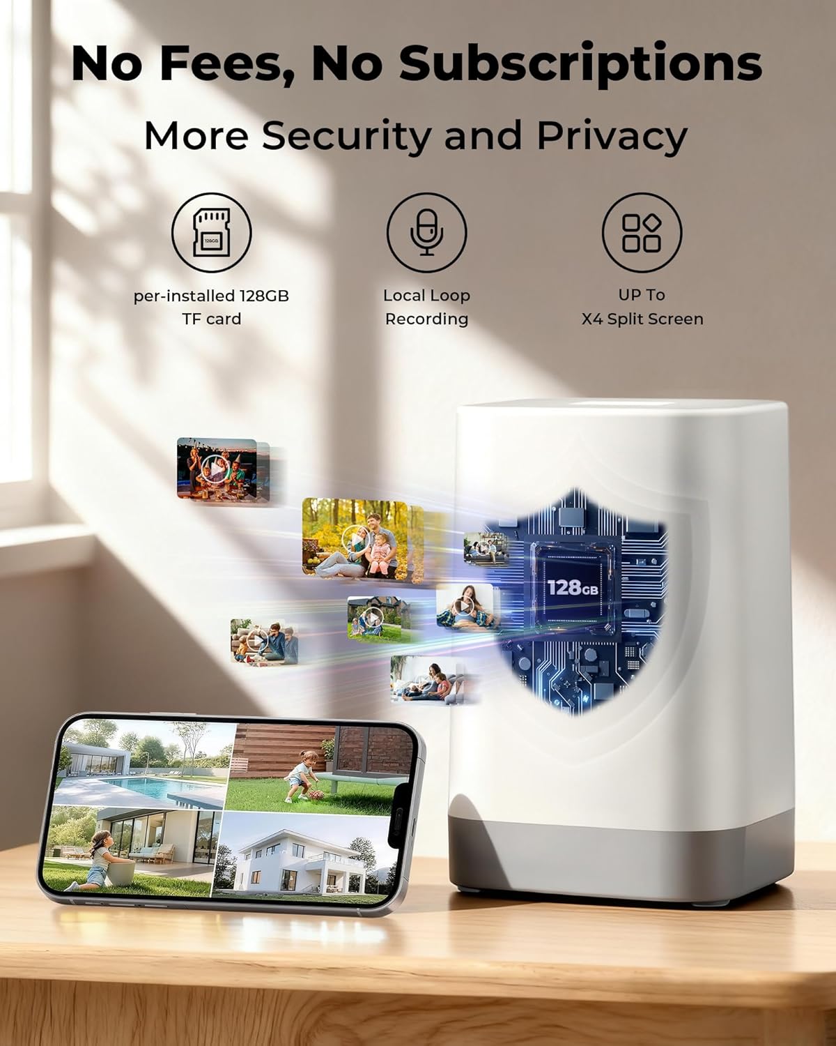 360 Derece Dönebilen Güneş Ene - Home Security No Subscription incelemesi ve fiyatı