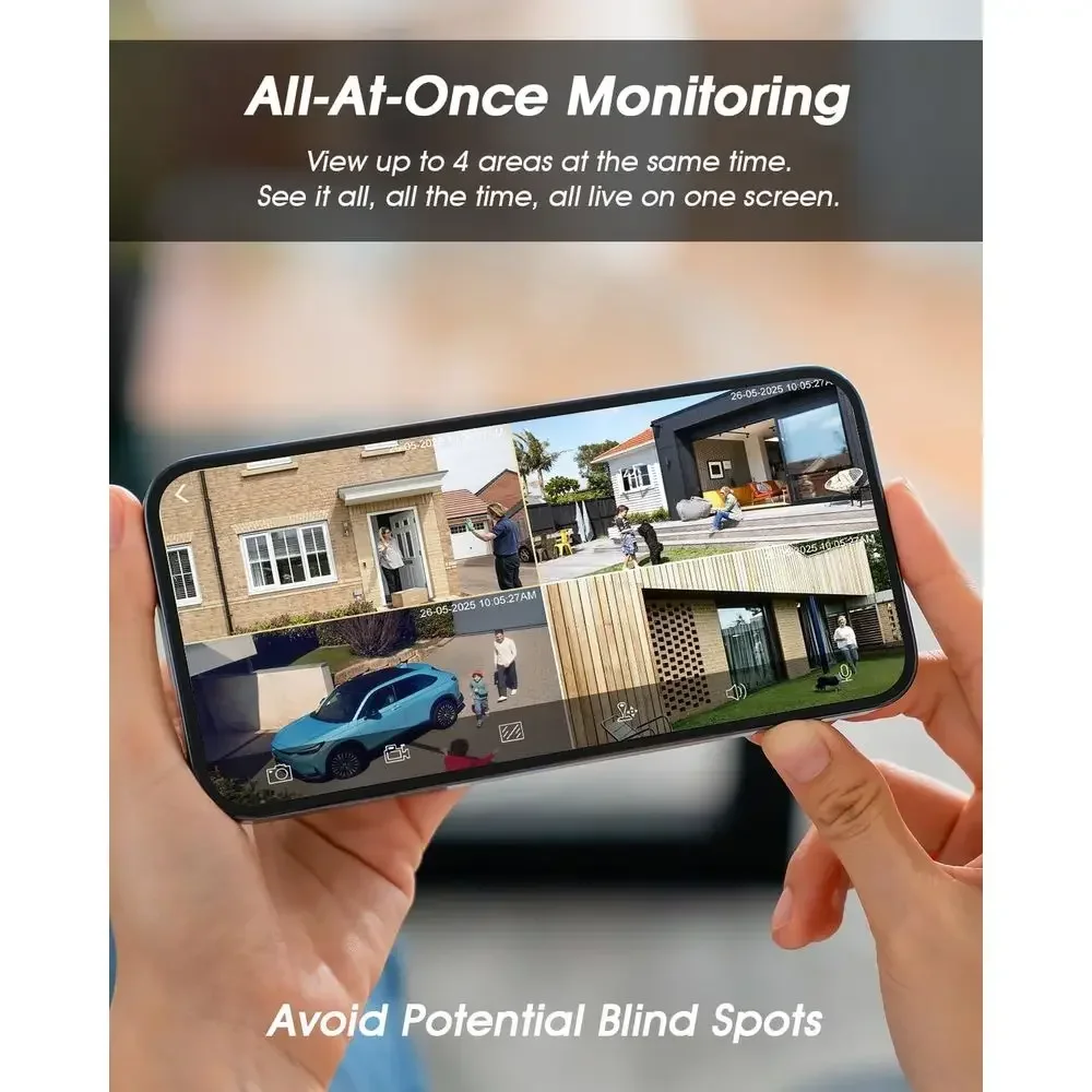 2K Solar Güvenlik Kameraları K - Home Security No Monthly Fee incelemesi ve fiyatı