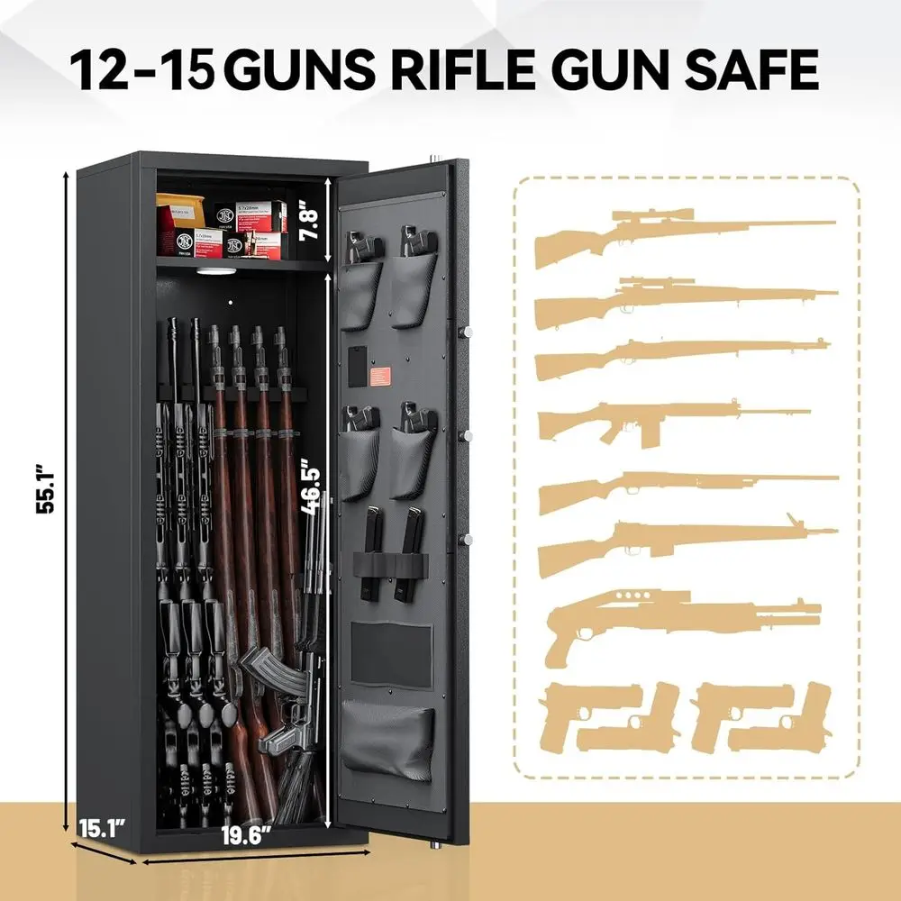 12-15 Tüfek Kapasiteli Kasa, E - Home Security Gun incelemesi ve fiyatı